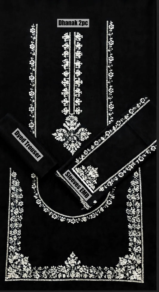 DHANAK Asling 2 PC Emb-Black
