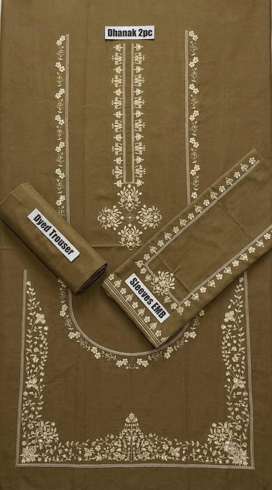 DHANAK Asling 2 PC  Emb-Mehndi