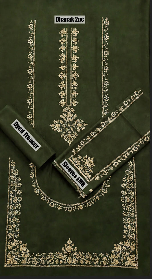 DHANAK Asling 2 PC Emb-Green